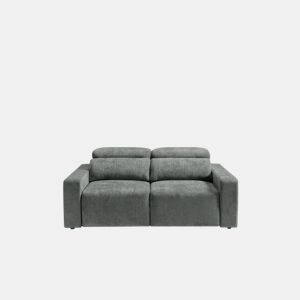 Sofá 3 lugares MONTBLANC cor cinza escuro