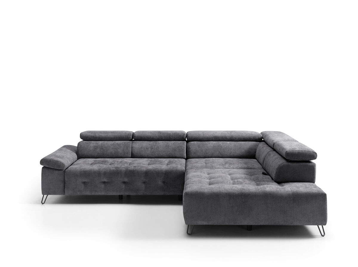 Rinconera derecha l meli color gris oscuro