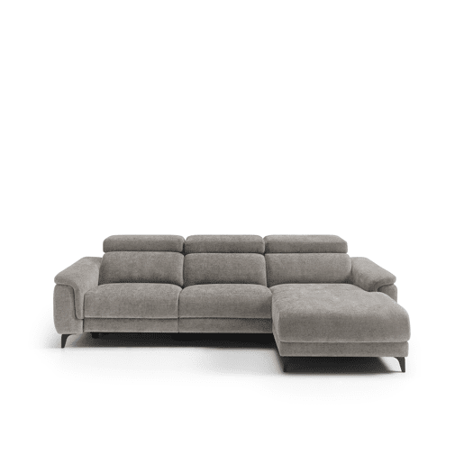 Chaise longue direita relax elétrico EOS cor cinza claro