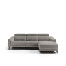 Chaise longue direita relax elétrico EOS cor cinza claro