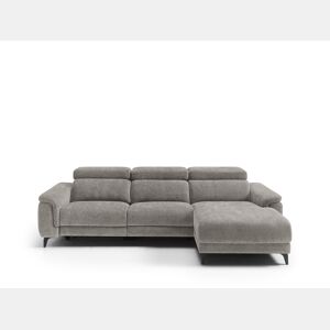 Chaise longue direita relax elétrico EOS cor cinza claro
