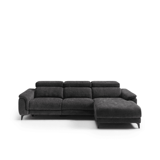 Chaise longue direita relax elétrico EOS cor cinza escuro