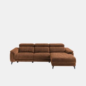 Chaise longue direita relax elétrico EOS cor terracota