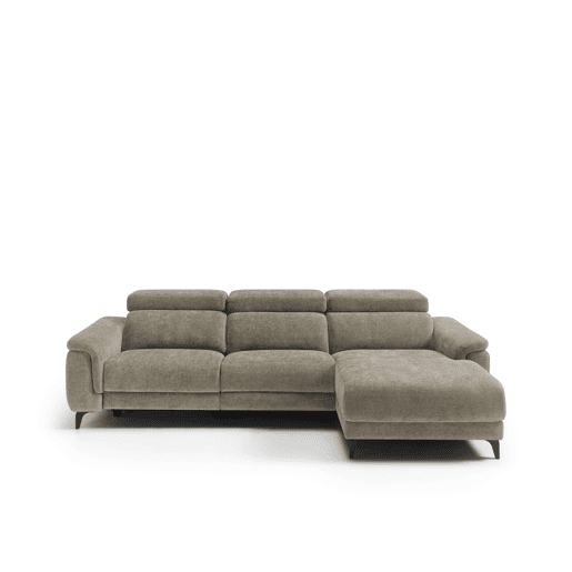 Chaise longue direita relax elétrico EOS cor bege
