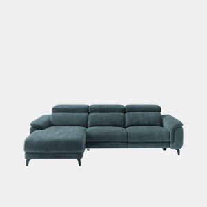 Chaise longue esquerda relax elétrico EOS cor azul