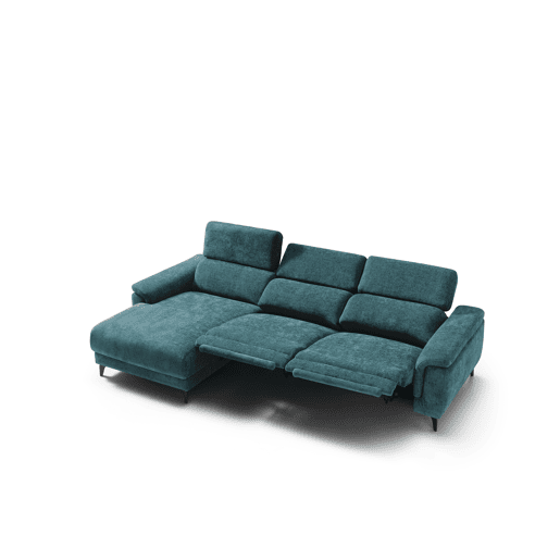 Chaise longue esquerda relax elétrico EOS cor azul Chaise longue esquerda relax elétrico EOS cor azul