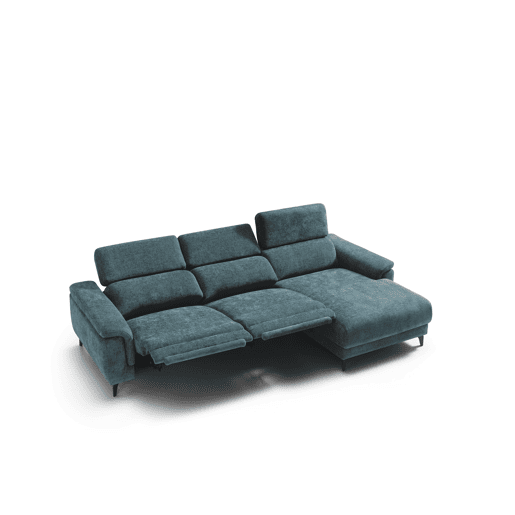 Chaise longue esquerda relax elétrico EOS cor azul Chaise longue esquerda relax elétrico EOS cor azul