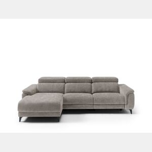 Chaise longue esquerda relax elétrico EOS cor cinza claro
