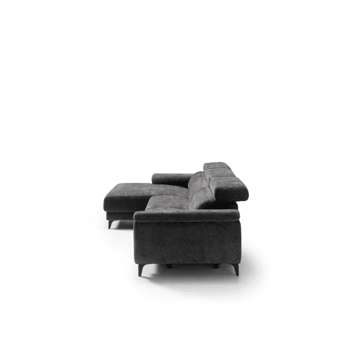 Chaise longue esquerda relax elétrico EOS cor cinza escuro
