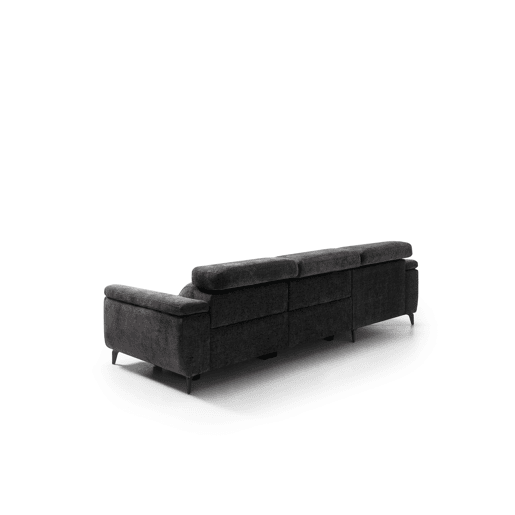 Chaise longue esquerda relax elétrico EOS cor cinza escuro