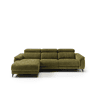 Chaise longue esquerda relax elétrico EOS cor verde