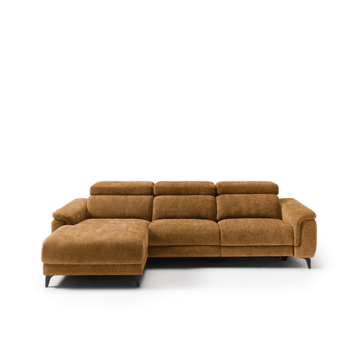 Chaise longue esquerda relax elétrico EOS cor mostarda