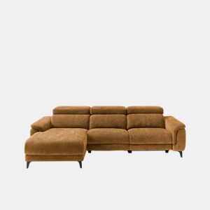 Chaise longue esquerda relax elétrico EOS cor mostarda