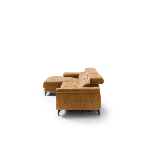 Chaise longue esquerda relax elétrico EOS cor mostarda