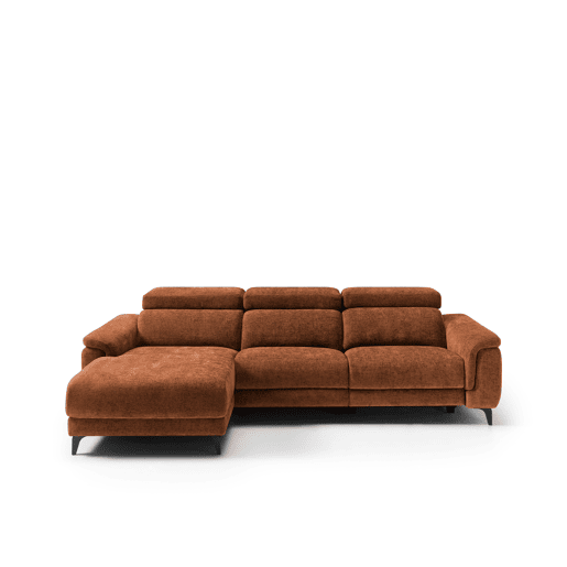 Chaise longue esquerda relax elétrico EOS cor terracota