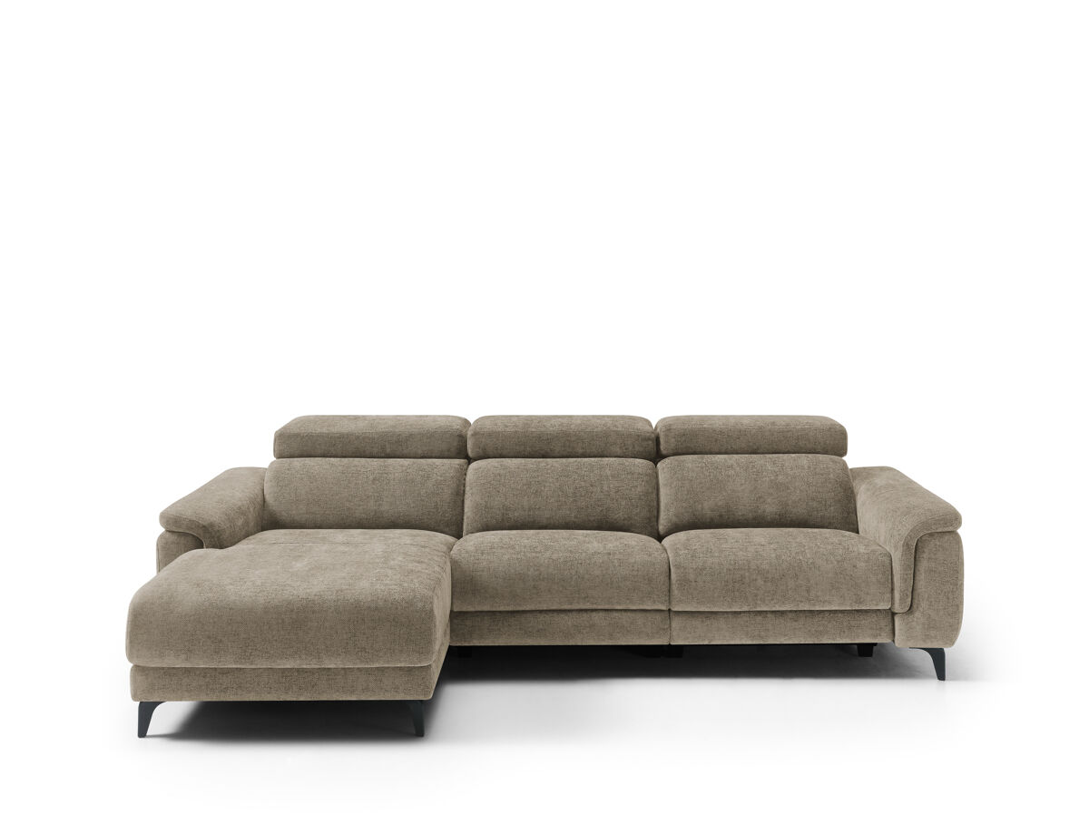 Chaise longue izquierda relax eléctrica eos color beige