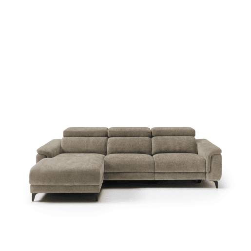 Chaise longue esquerda relax elétrico EOS cor bege Chaise longue esquerda relax elétrico EOS cor bege