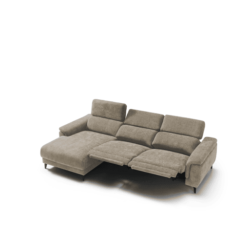 Chaise longue esquerda relax elétrico EOS cor bege Chaise longue esquerda relax elétrico EOS cor bege