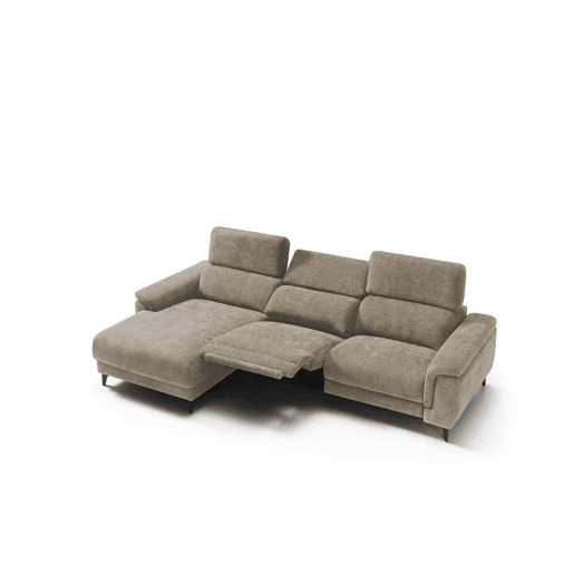 Chaise longue esquerda relax elétrico EOS cor bege Chaise longue esquerda relax elétrico EOS cor bege