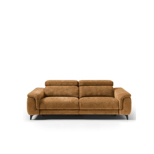 Sofá relax elétrico EOS XL 3 lugares cor mostarda Sofá relax elétrico EOS XL 3 lugares cor mostarda