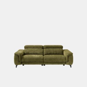Sofá fixo EOS XL 3 lugares cor verde
