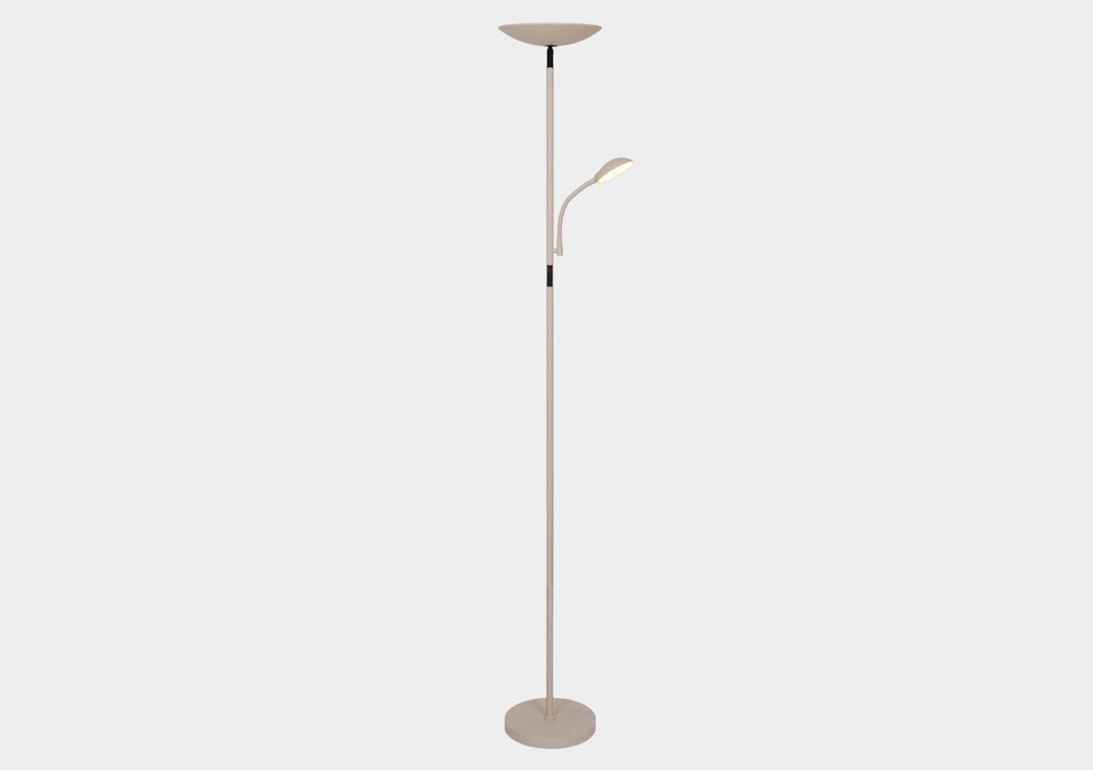 Lámpara pie KOS led 2 luces 18W 5W 178x24x25cm