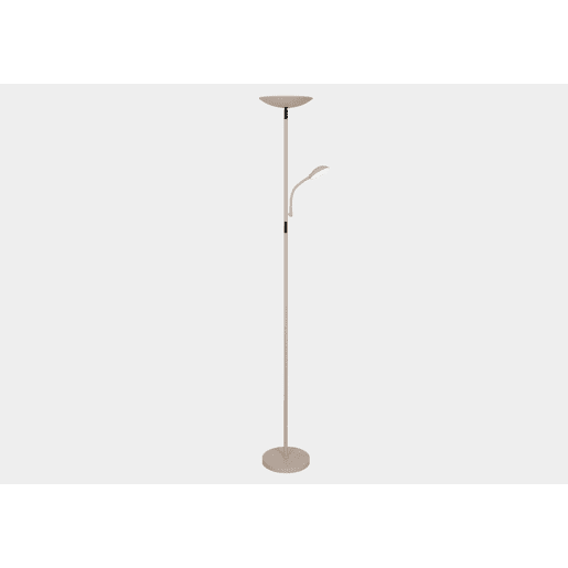 Candeeiro de pé KOS LED 2 luzes 18W + 5W 178x24x25cm arena