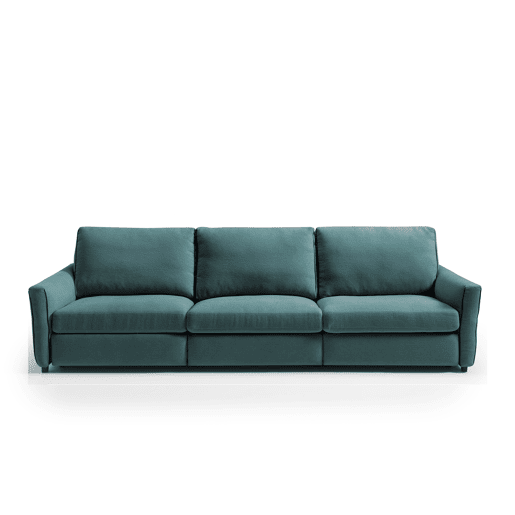 Sofá relax elétrico XL GOPER 4 lugares cor azul