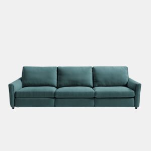 Sofá relax elétrico XL GOPER 4 lugares cor azul