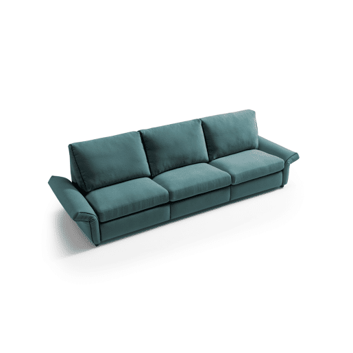 Sofá relax elétrico XL GOPER 4 lugares cor azul