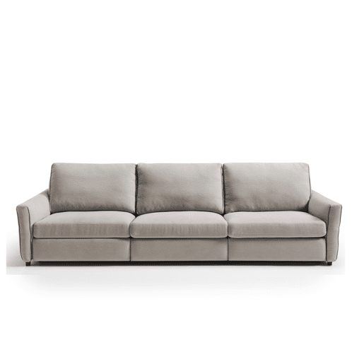 Sofá relax elétrico XL GOPER 4 lugares cor cinza claro