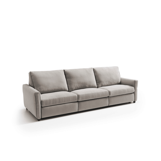 Sofá relax elétrico XL GOPER 4 lugares cor cinza claro