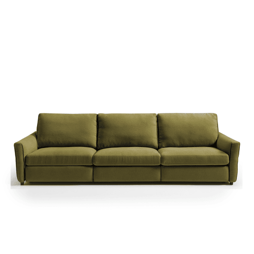 Sofá relax elétrico XL GOPER 4 lugares cor verde