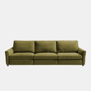 Sofá relax elétrico XL GOPER 4 lugares cor verde