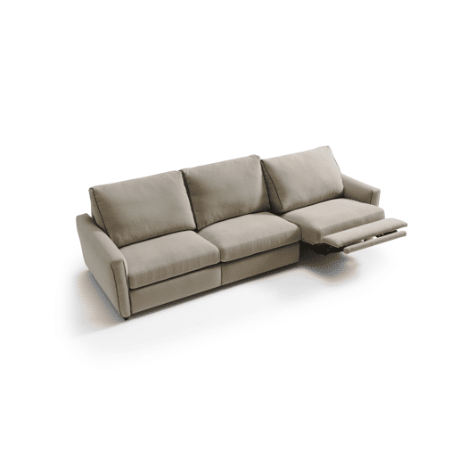 Sofá relax elétrico XL GOPER 4 lugares cor bege
