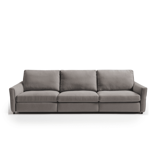Sofá relax elétrico XL GOPER 4 lugares cor cinza