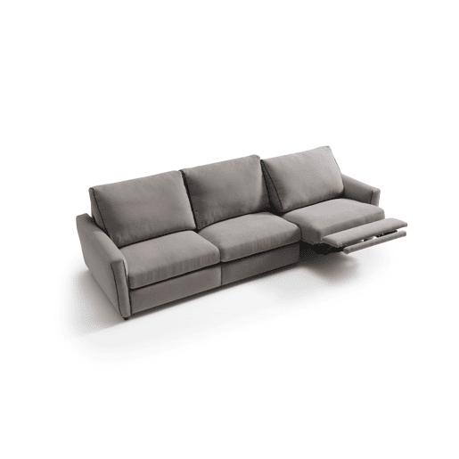 Sofá relax elétrico XL GOPER 4 lugares cor cinza