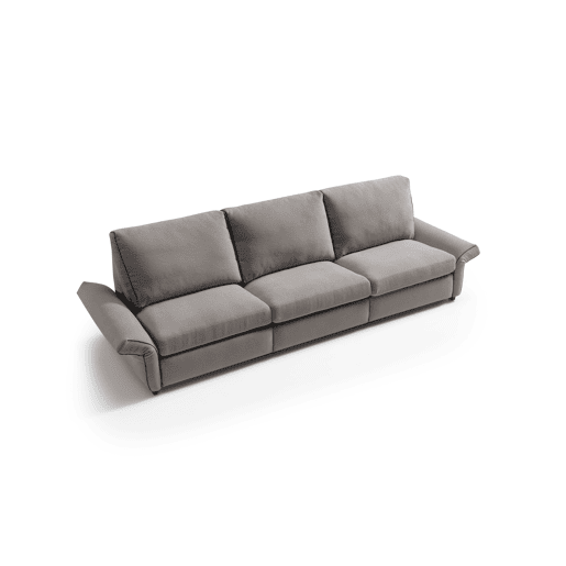 Sofá relax elétrico XL GOPER 4 lugares cor cinza