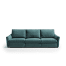 Sofá 4 lugares com relax elétrico GOPER cor azul