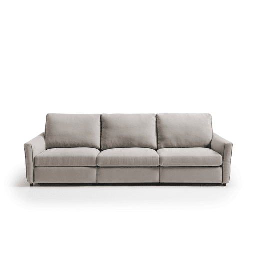 Sofá 4 lugares com relax elétrico GOPER cor cinza claro Sofá 4 lugares com relax elétrico GOPER cor cinza claro