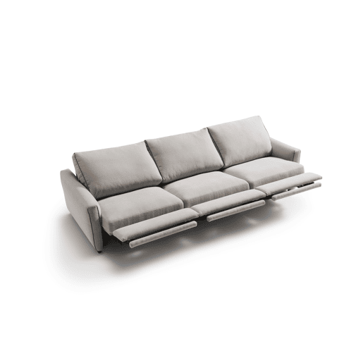 Sofá 4 lugares com relax elétrico GOPER cor cinza claro Sofá 4 lugares com relax elétrico GOPER cor cinza claro