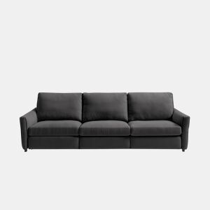 Sofá 4 lugares com relax elétrico GOPER cor cinza escuro