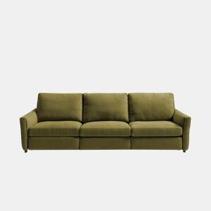 Sofá 4 lugares com relax elétrico GOPER cor verde