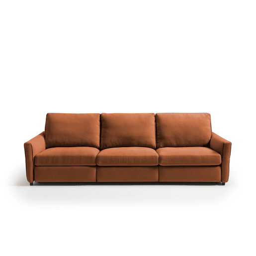 Sofá 4 lugares com relax elétrico GOPER cor terracota Sofá 4 lugares com relax elétrico GOPER cor terracota