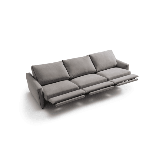 Sofá 4 lugares com relax elétrico GOPER cor cinza