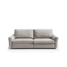 Sofá 3 lugares XL com relax elétrico GOPER cor cinza claro