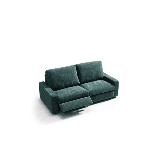 Sofá 3 lugares relax elétrico GOPER cor azul