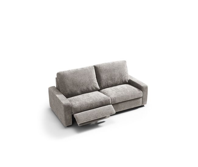 Sofá 3 plazas relax eléctrico goper color gris claro