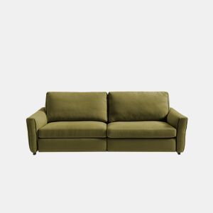 Sofá 3 lugares XL fixo GOPER cor verde