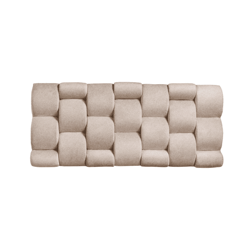 Cabeceira ATELIER 160x70x12cm em pele de borrego bege